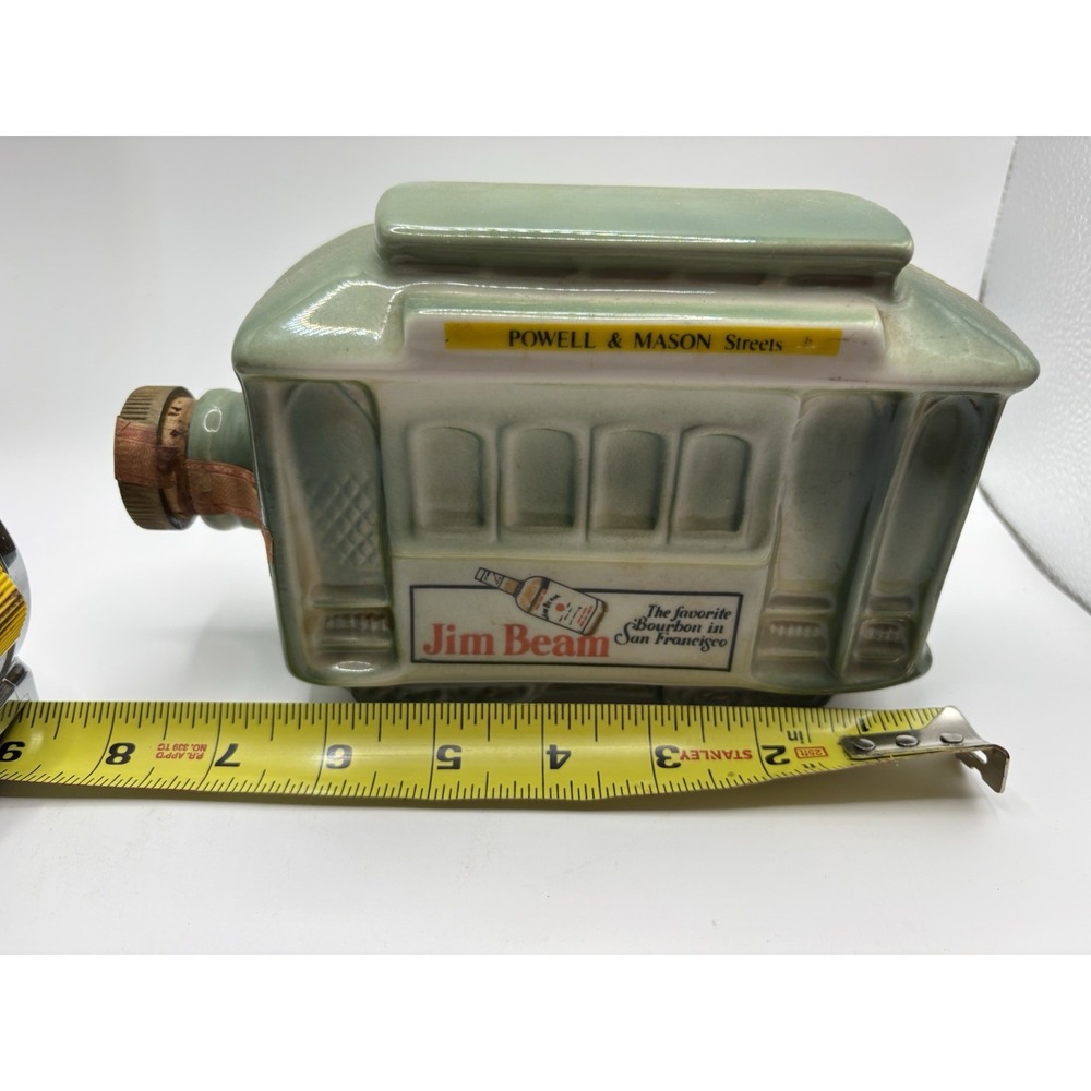 1968 Jim Beam San Francisco Cable Car Decanter Regal China Tax Seal Vintage - Picture 2 of 6